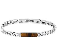 Bracciale Morellato Uomo Terra in Acciaio Occhio di tigre SBKA05